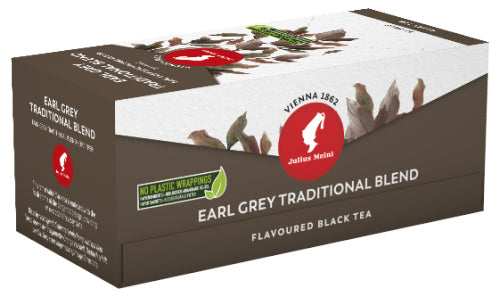 Julius Meinl Single Bag tea - EARL GREY TRADITIONAL BLEND - 25 tea bags per box