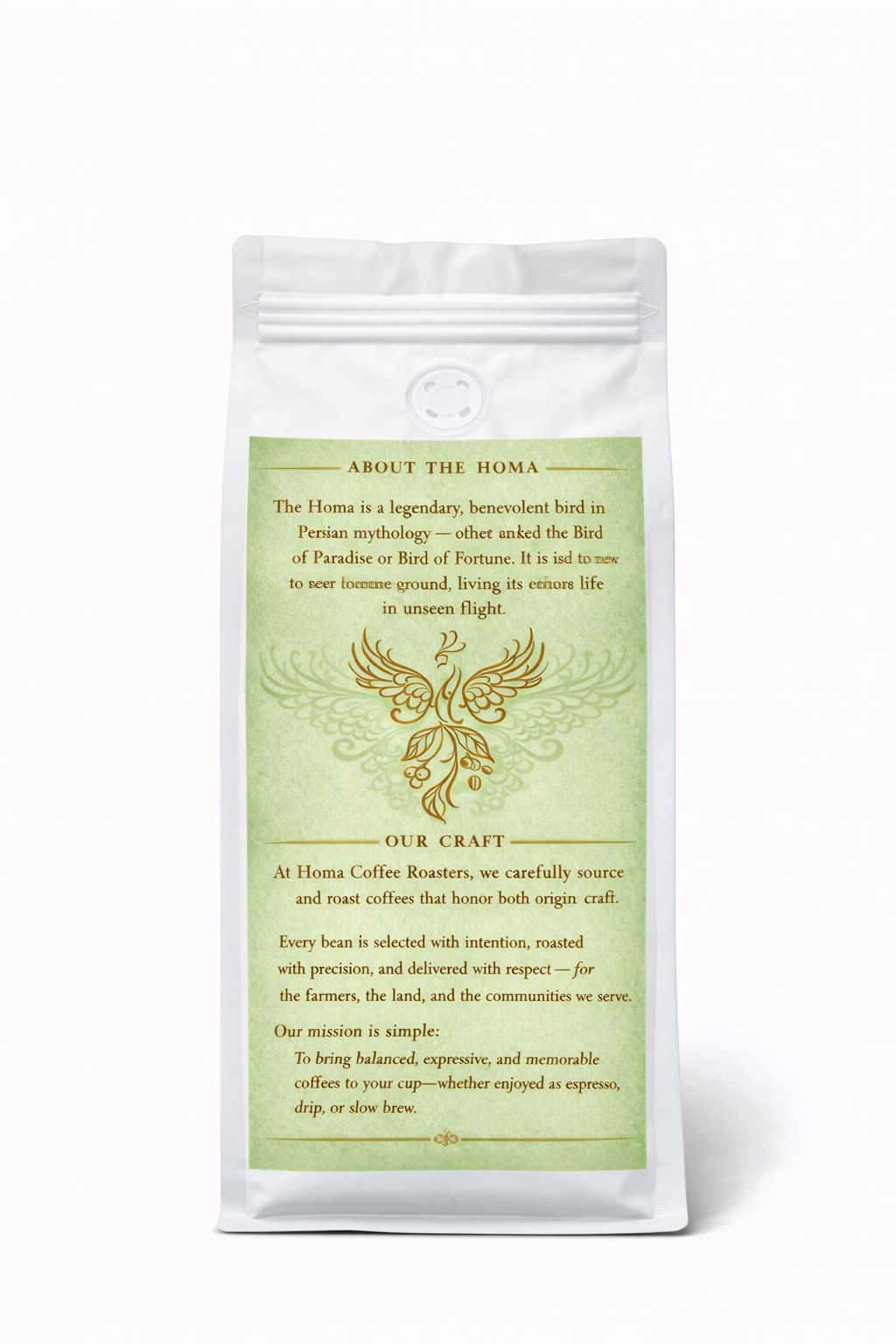 Homa Silent Fly (Decaf) - Medium Roast - Whole Beans - 100% Arabica