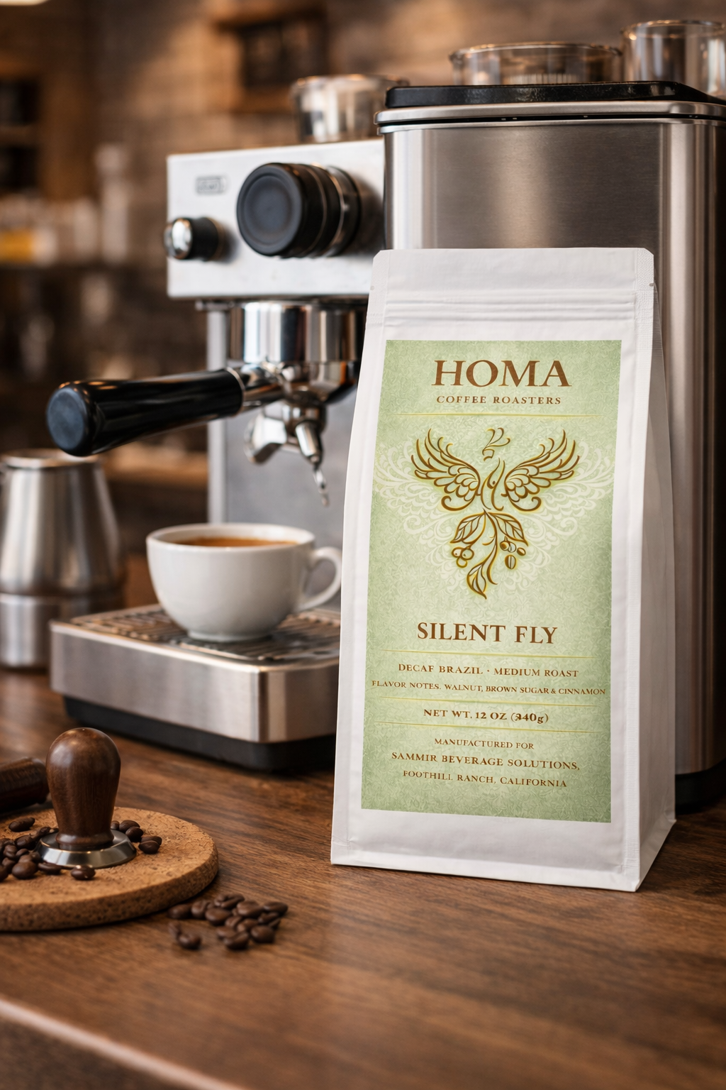 Homa Silent Fly (Decaf) - Medium Roast - Whole Beans - 100% Arabica