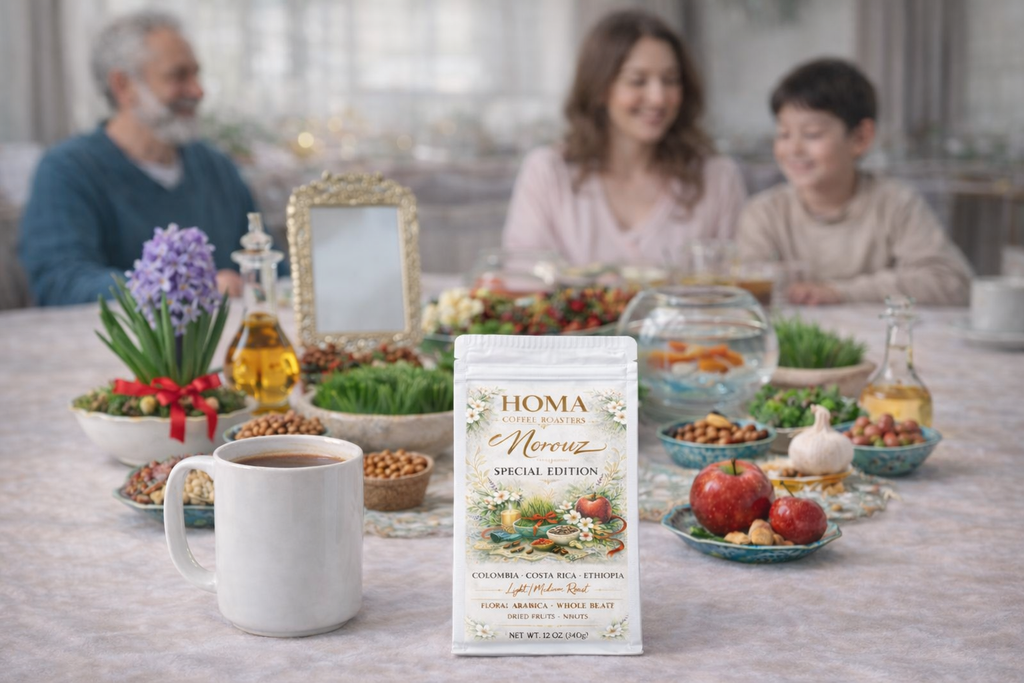 SPECIAL EDITION Homa Norouz - Light/Medium Roast - Whole Beans - 100% Arabica