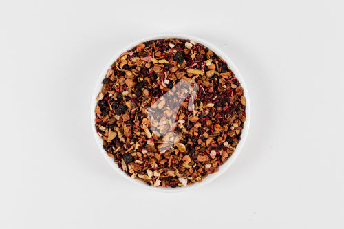 Fruit Symphony tea leaves close-up
