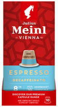 Julius Meinl Espresso Decaffeinato Nespresso® Compatible Capsules – 10 Capsules
