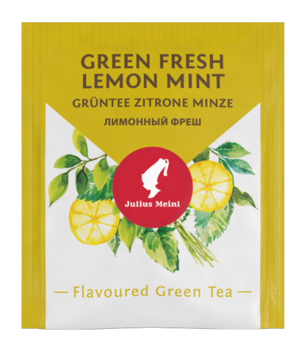 Julius Meinl Green Fresh Lemon Mint Tea 25 Tea Bags
