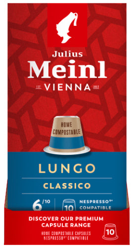 Julius Meinl Lungo Classico Nespresso® Compatible Capsules – 10 Capsules
