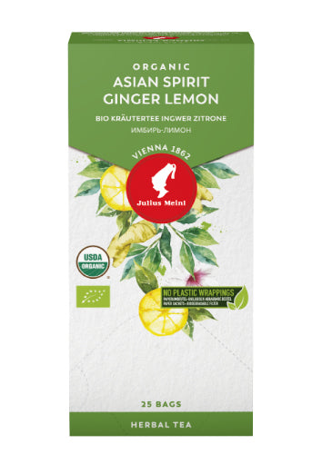 Julius Meinl Organic Asian Spirit Ginger Lemon Tea Box

