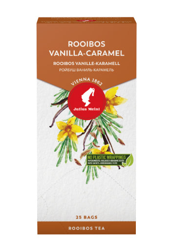 Julius Meinl Rooibos Vanilla Caramel Single Tea Bag Box
