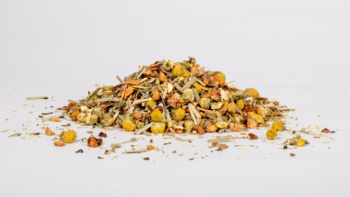 Premium Camomile Evening Calm Loose Tea Close-up
