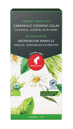 Premium Camomile Evening Calm Tea Bags – Individual Envelope
