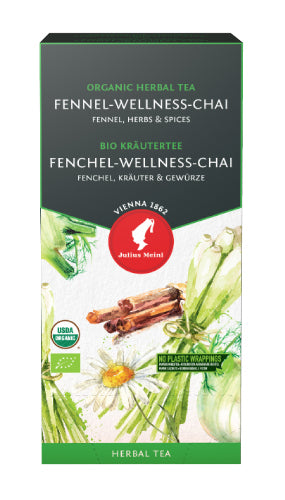 Premium Fennel Wellness Chai Tea Bags – Individual Envelope
