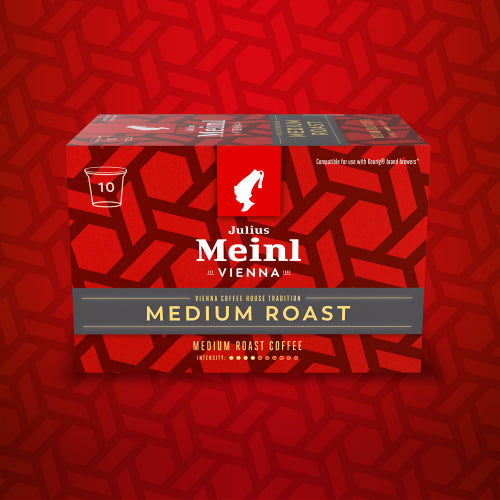 Julius Meinl K-pods Medium Roast 100% Arabica Keurig compatible - 10 K-Cup Pods per box
