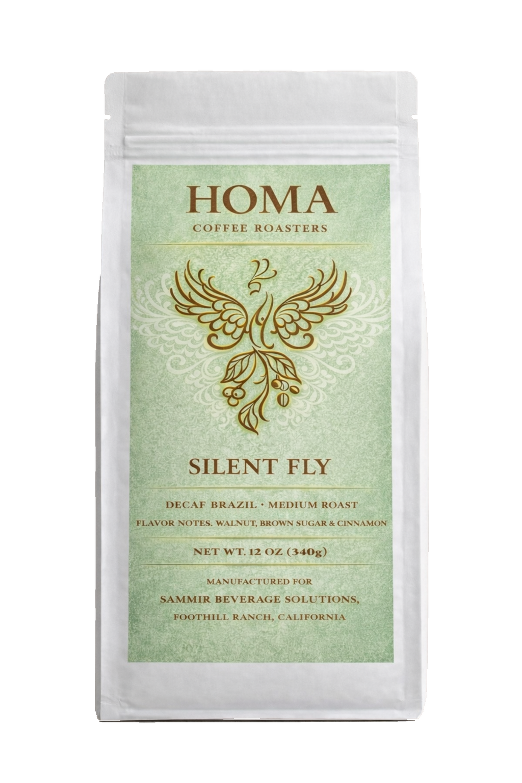 Homa Silent Fly (Decaf) - Medium Roast - Whole Beans - 100% Arabica