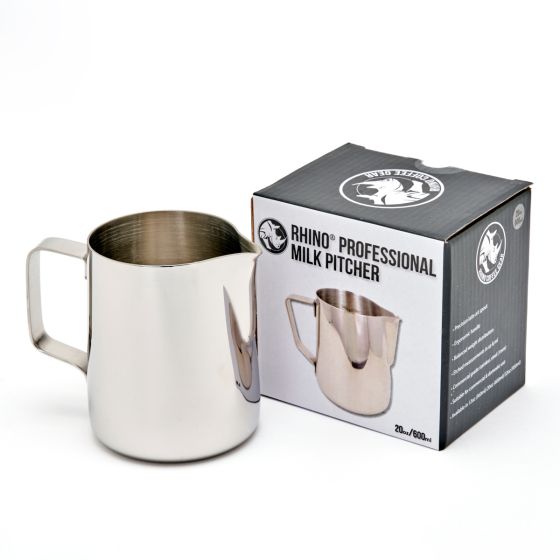 Rhino Pro Milk Pitcher, 600ml/20oz - Stainless Steel